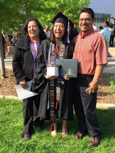 Maria Marquez Hernandez at her graduation