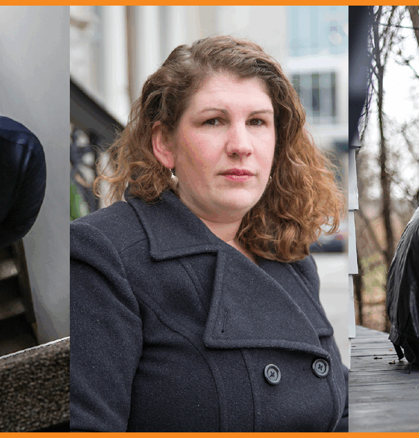 Photos of Jacob, Lisa and Dylan who spent time in solitary confinement as teens.