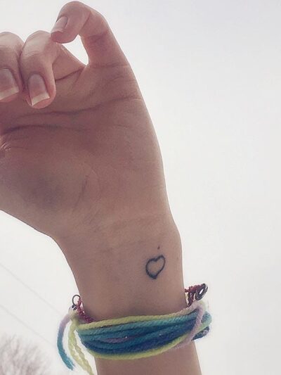 Heart Tattoo of Amy West