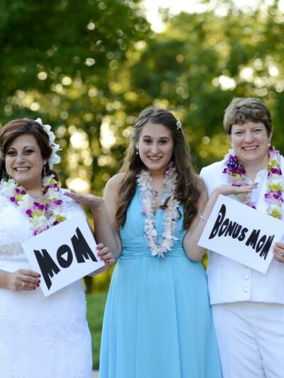 Photo of Laura with her Two Moms