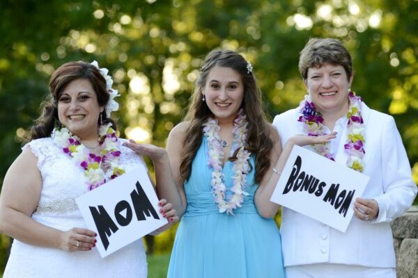 Photo of Laura with her Two Moms