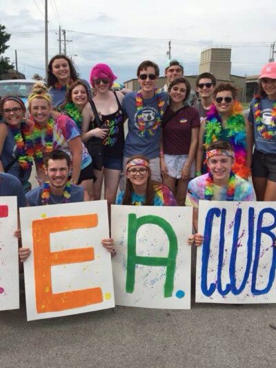Photo of Elkhorn TEA Club Members at a Parade