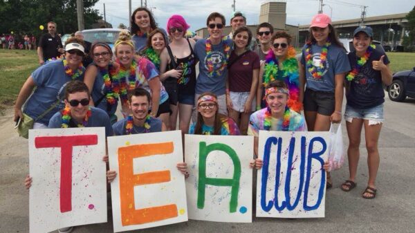 Photo of Elkhorn TEA Club Members at a Parade