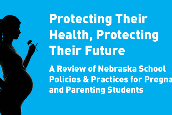 silhouette of a pregnant woman with text: protecting their health, protecting their future