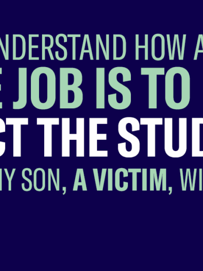 I do not understand how an SRO, whose job it is to protect the students, would cite my son, a victim, with charges.