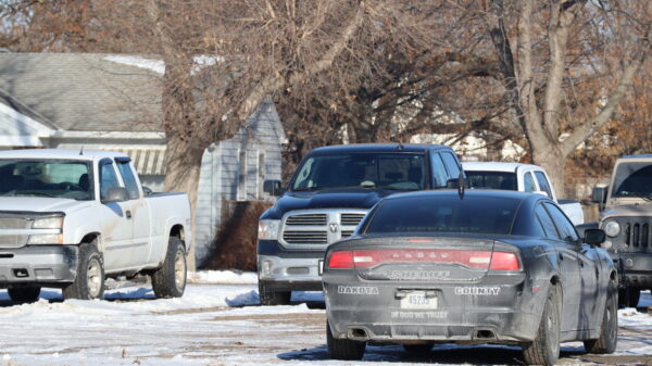 A photograph of a Dakota County Sheriff's cruiser.