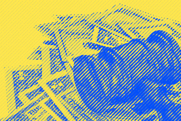 Gavel on top of money