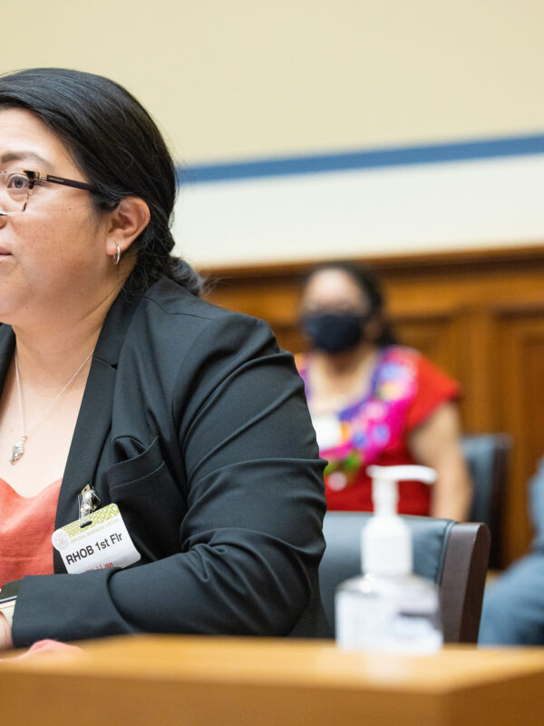 ACLU of Nebraska Interim Legal Director Rose Godinez speaks before a House subcommittee.