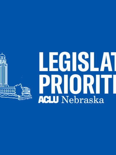 A graphic reads legislative priorities and shows an image of the state capitol.