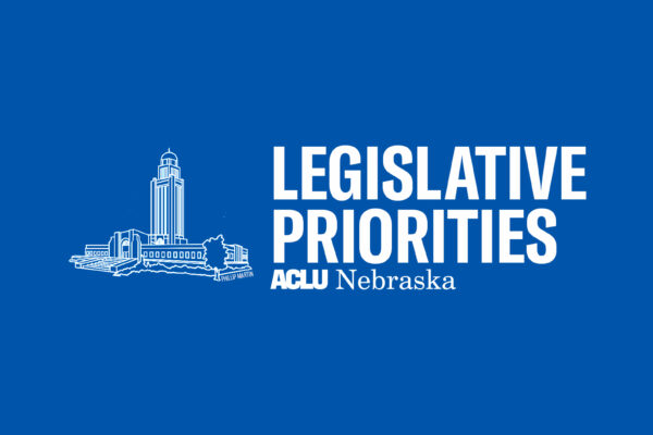A graphic reads legislative priorities and shows an image of the state capitol.