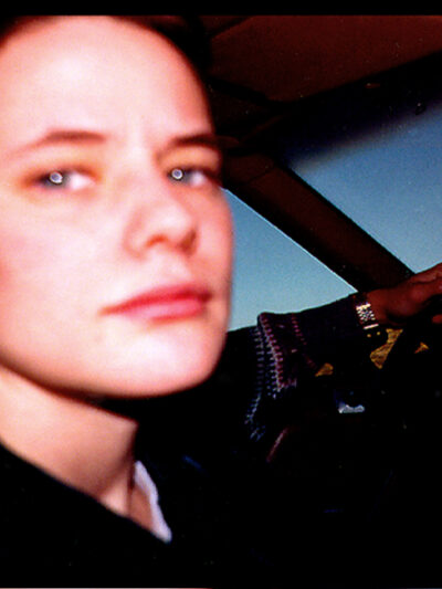 A photo of Brandon Teena in a car.