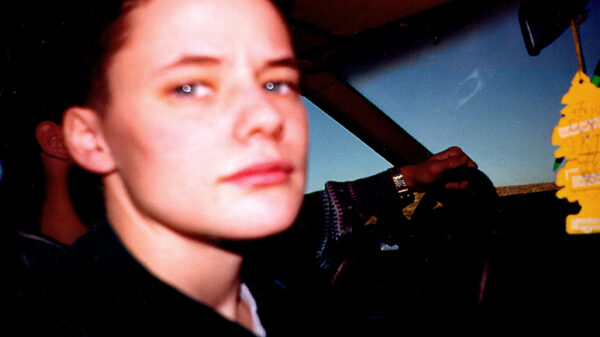 A photo of Brandon Teena in a car.