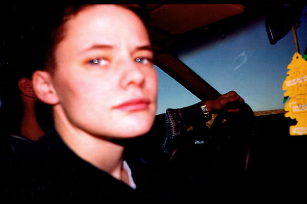 A photo of Brandon Teena in a car.