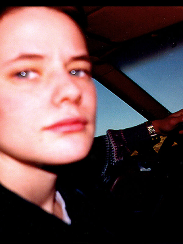 A photo of Brandon Teena in a car.