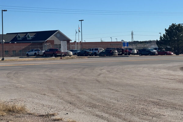 A photograph of the immigrant detention center in McCook, Nebraska, which is owned and operated by the state prison system.