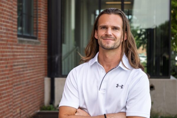 Grant Gregory poses for a photograph at the UNL campus.