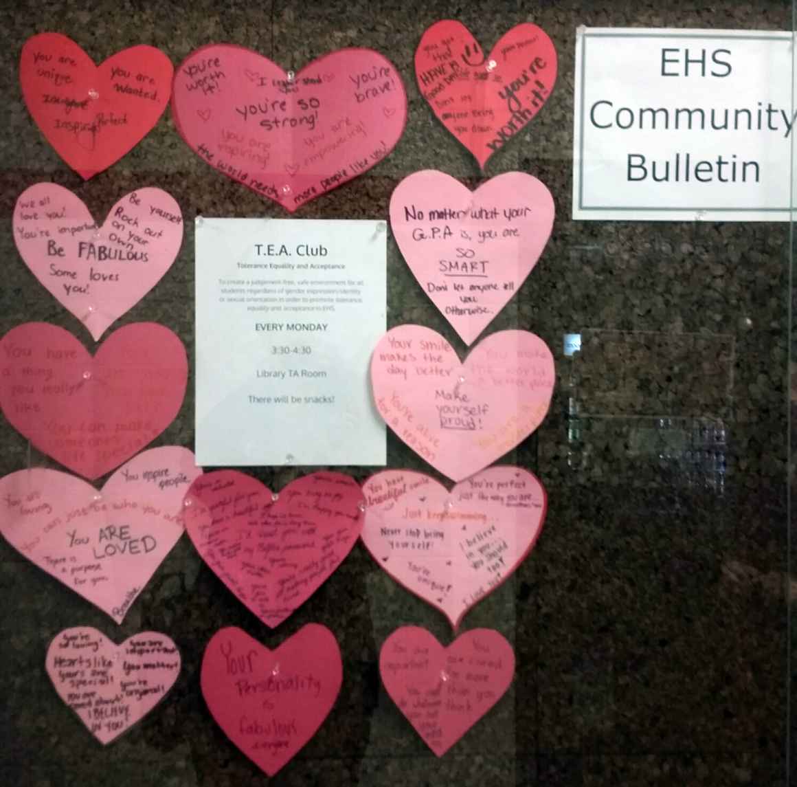 Photo of Elkhorn TEA Club Bulletin Board