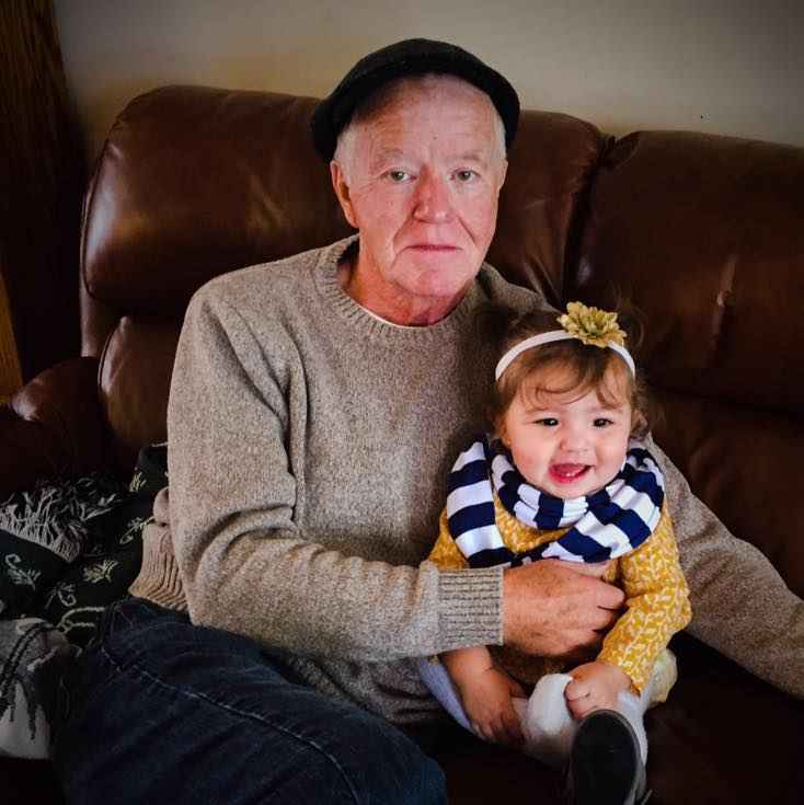 John Shelor and his granddaughter