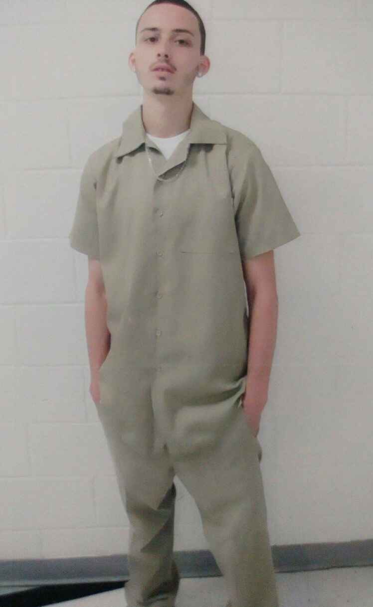 Photo of Dylan taken while in a correctional facility