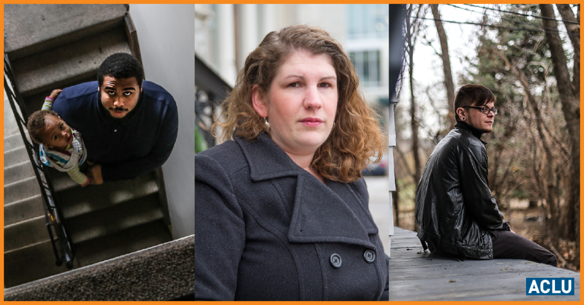 Photos of Jacob, Lisa and Dylan who spent time in solitary confinement as teens.