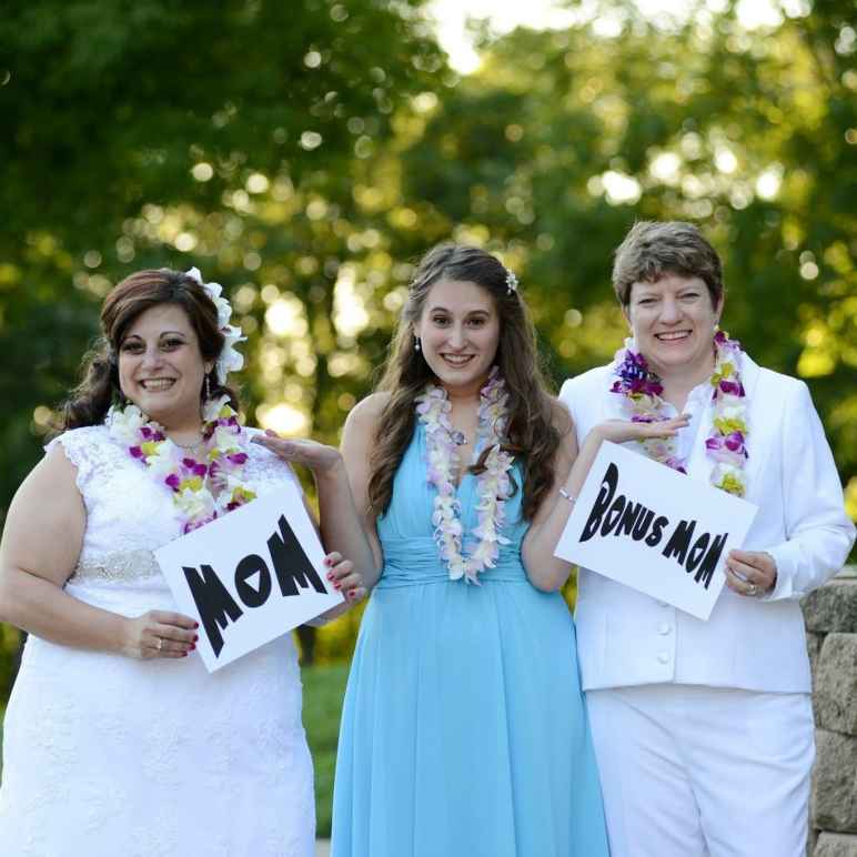 Photo of Laura with her Two Moms