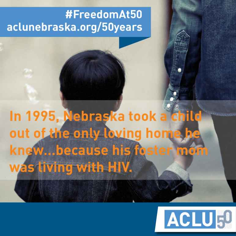 Image of Boy - Text: In 1995, NE took a child out of the only loving home he knew, because his foster mom was living with HIV