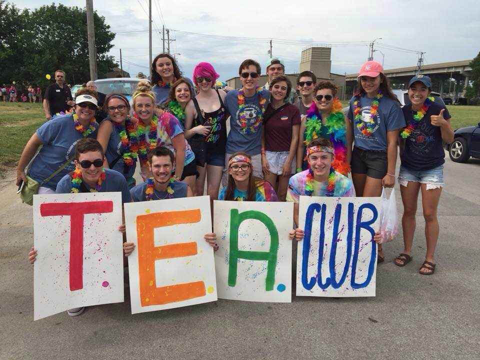 Photo of Elkhorn TEA Club Members at a Parade