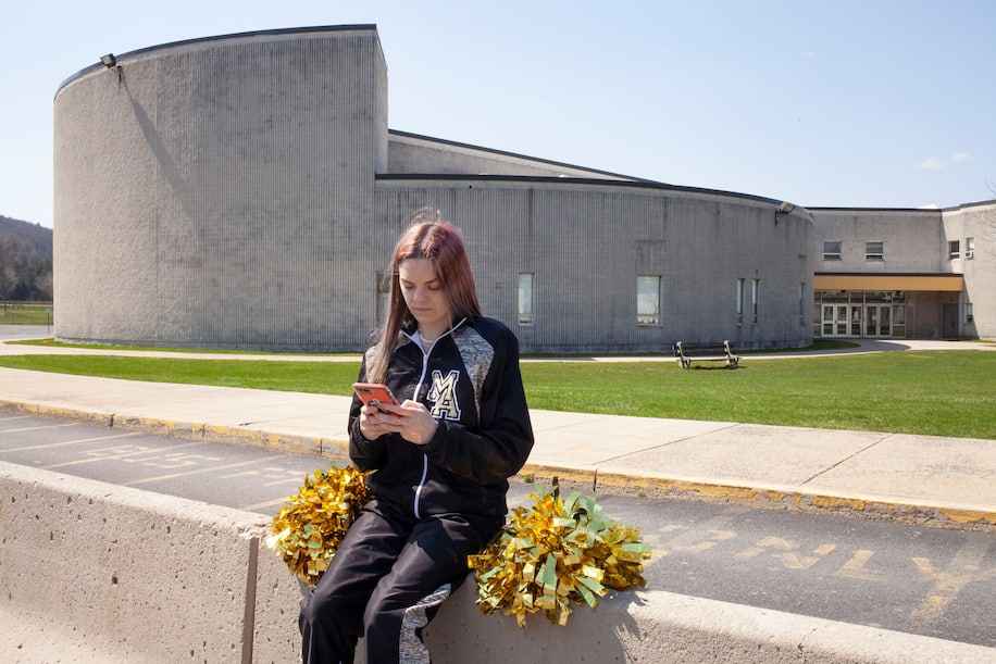 Brandi Levy, a former cheerleader at Mahanoy Area High School in Mahanoy City, Pa., in an undated photo provided by the American Civil Liberties Union. (Danna Singer/ACLU/via Reuters)