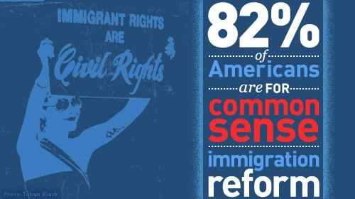 82% of Americans are for Common Sense Immigration Reform