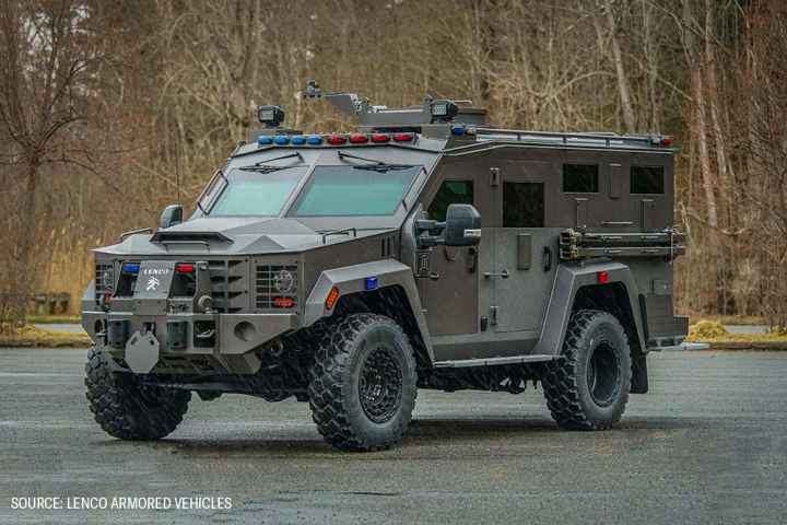 An armored vehicle that Omaha Police hope to acquire for almost $350,000.