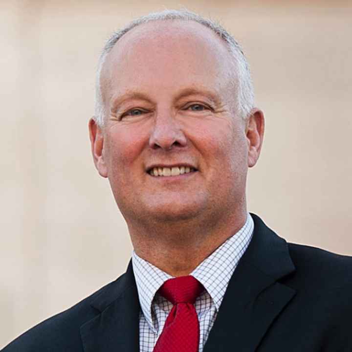 A photograph of Attorney General Peterson, taken from the Attorney General's Office website.